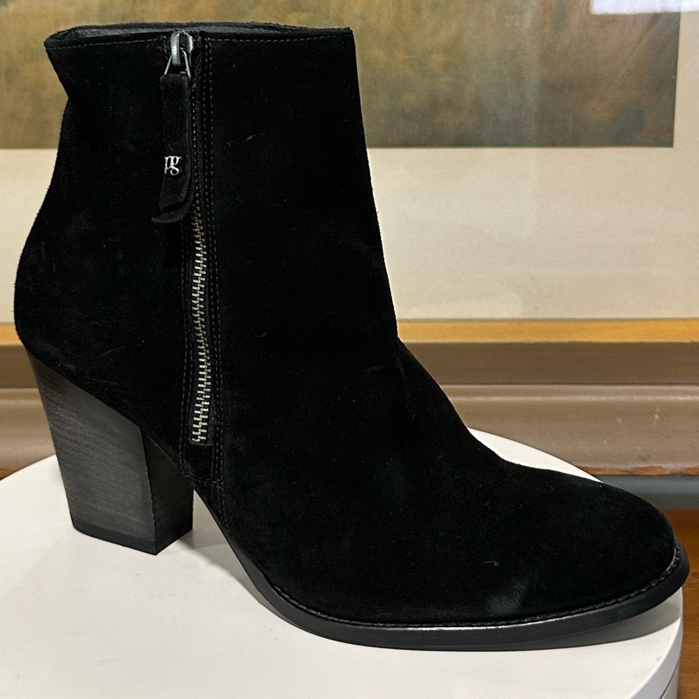 🌹PAUL GREEN🌹Reya Black Suede Bootie Size: 7.5UK - Picture 4 of 14
